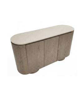 Aparador Buffet 3 Puertas Fresno Lavado y Silestone London