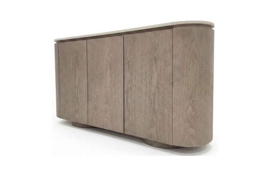 Aparador Buffet 3 Puertas Fresno Lavado y Silestone London