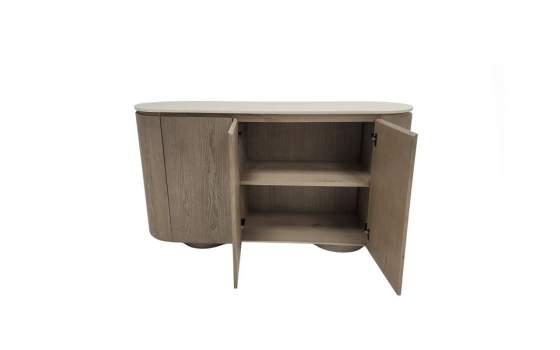 Aparador Buffet 3 Puertas Fresno Lavado y Silestone London