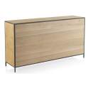 Aparador Buffet 4 Puertas 4 Cajones Estilo Industrial Adisf