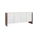 Aparador Buffet 4 Puertas Bicolor Blanco Madera Viren