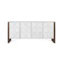 Aparador Buffet 4 Puertas Bicolor Blanco Madera Viren