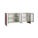 Aparador Buffet 4 Puertas Bicolor Blanco Madera Viren