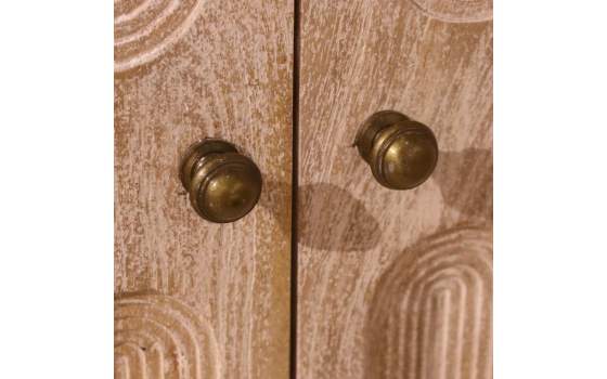 Aparador Buffet 4 Puertas Blanco Decape Serie Alting