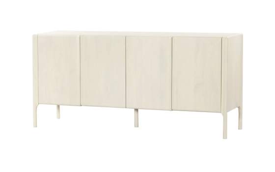 Aparador Buffet 4 Puertas Madera Mango Blanco Serie Avio