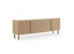 Aparador Buffet 4 Puertas Redondeadas beige Serie Athin