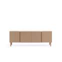 Aparador Buffet 4 Puertas Redondeadas beige Serie Athin