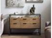 Aparador Buffet 6 Cajones Industrial Serie Brais