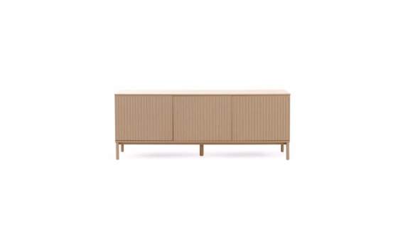 Aparador Buffet Actual 3 Puertas Beig Serie Athin