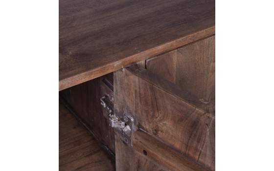 Aparador Buffet Actual 4 Puertas Madera Metal Serie Arions