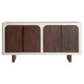 Aparador Buffet Bicolor Moderno 4 Puertas Serie Glaris
