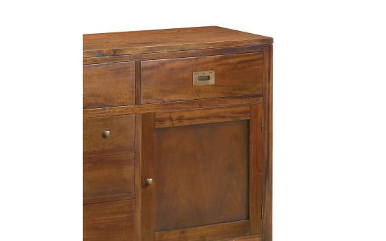 Aparador Buffet Colonial 6 cajones 2 Puertas serie Flamingo