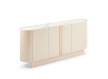 Aparador Buffet Moderno 4 Puertas Beige Serie Aisain