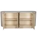 Aparador Buffet Moderno 4 Puertas Beige Serie Aisain