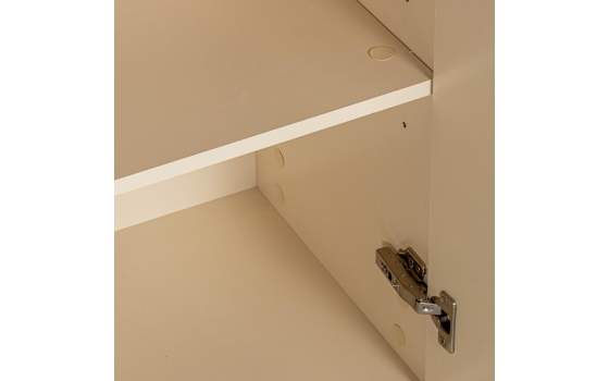 Aparador Buffet Moderno 4 Puertas Beige Serie Aisain