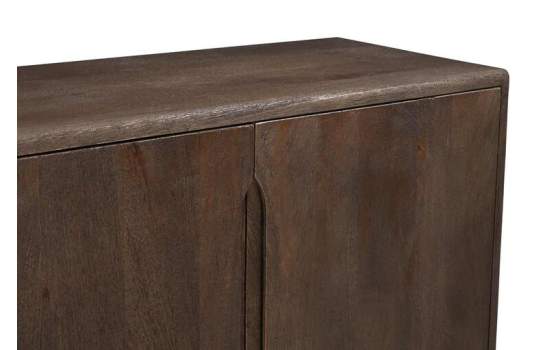 Aparador Buffet Moderno 4 Puertas Color Nogal Serie Alcandro