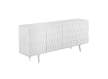 Aparador Buffet Moderno Blanco 4 Puertas Talladas Serie Atiund