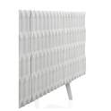 Aparador Buffet Moderno Blanco 4 Puertas Talladas Serie Atiund