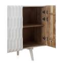 Aparador Buffet Moderno Blanco 4 Puertas Talladas Serie Atiund