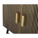 Aparador Buffet Moderno Surcos 4 Puertas Oro Serie Aboiat