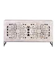 Aparador Buffet Oriental Mandala Tallado Serie Mykonos