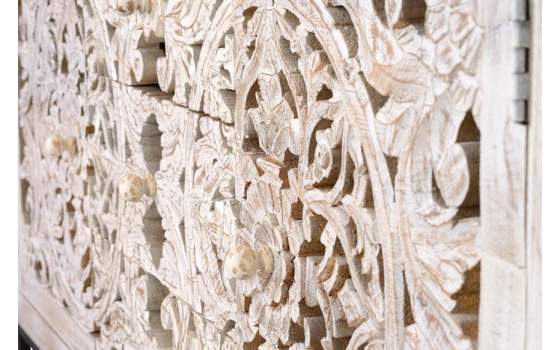 Aparador Buffet Oriental Mandala Tallado Serie Mykonos