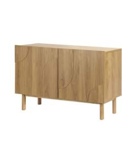 Aparador Buffet Salon 2 Puertas Estilo Actual Roble Ajober