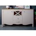 Aparador Buffet Salon Provenzal 3 Puertas Blanco Serie Praga