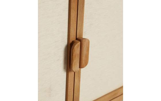 Aparador Cantos Redondos Moderno 4 Puertas - Serie Lattes