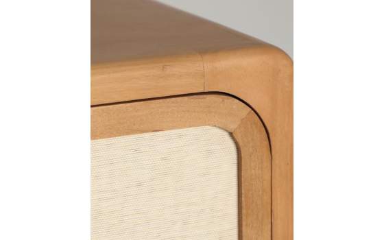 Aparador Cantos Redondos Moderno 4 Puertas - Serie Lattes