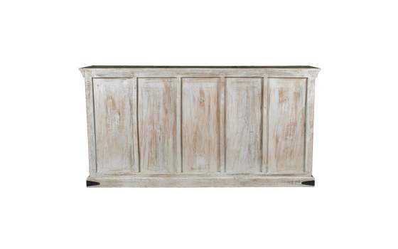 Aparador Chino Madera Mango Policromado 4 Puertas Ambros