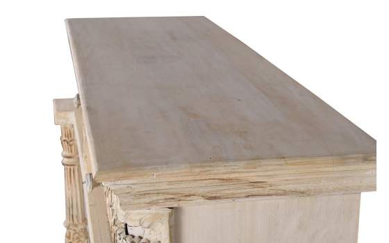 Aparador Clasico Blanco Decape 2 Puertas 2 Cajones Atriadas