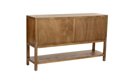 Aparador Colonial 4 Puertas Acristaladas Madera Serie Albre