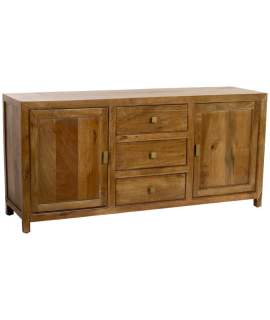 Aparador Comedor Colonial 2 Puertas 3 Cajones Serie Albre