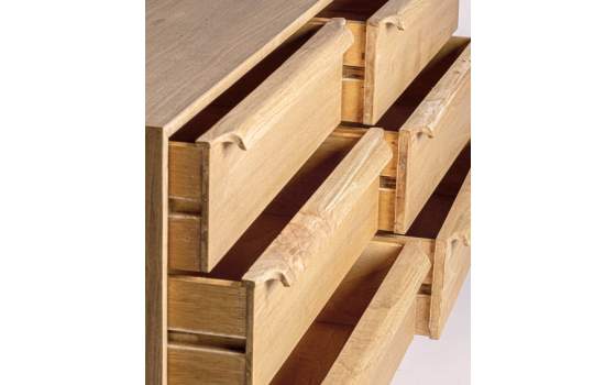 Aparador Comoda Grande 6 Cajones Diseño Nordico Serie Avre