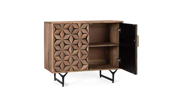 Aparador Contemporaneo 2 Puertas Decoradas Serie Destrans