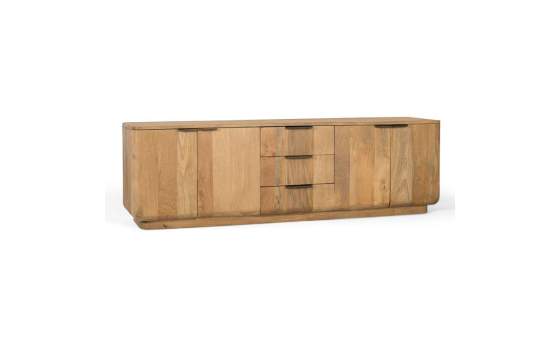 Aparador Contemporaneo 3 Cajones 4 Puertas Mango Adyer