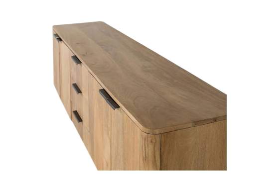 Aparador Contemporaneo 3 Cajones 4 Puertas Mango Adyer