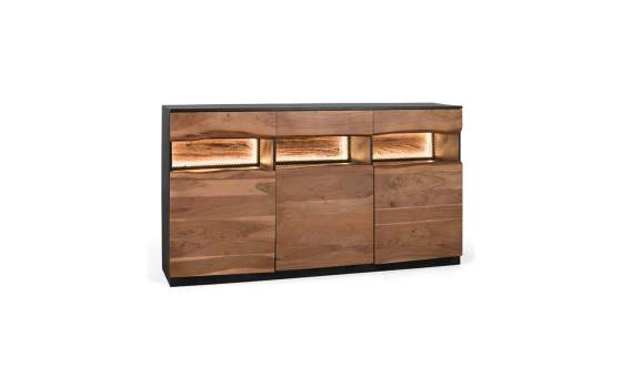 Aparador Contemporaneo 3 Puertas 3 Cajones Acacia Arteluz