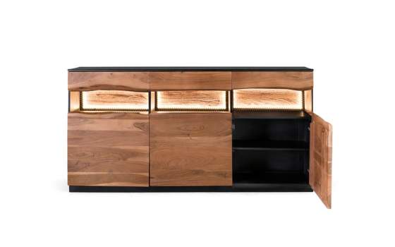 Aparador Contemporaneo 3 Puertas 3 Cajones Acacia Arteluz