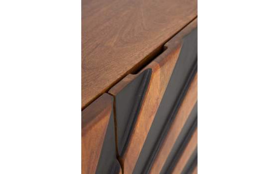 Aparador Contemporaneo 3 Puertas Decoradas Bicolor Aldembun