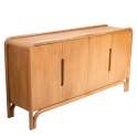 Aparador Contemporaneo 4 Puertas Mango Natural - Serie Abadin