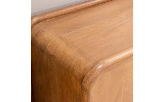 Aparador Contemporaneo 4 Puertas Mango Natural - Serie Abadin