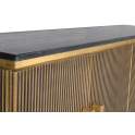 Aparador Contemporaneo 4 Puertas Oro Negro Serie Aineto