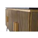 Aparador Contemporaneo 4 Puertas Oro Negro Serie Aineto