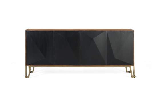 Aparador Contemporaneo Madera Mango 4 Puertas Serie Angiot