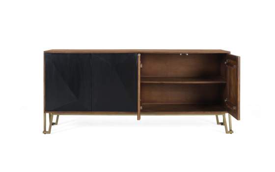 Aparador Contemporaneo Madera Mango 4 Puertas Serie Angiot