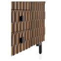 Aparador Diseño 2 Puertas 3 Cajones Decorados Serie Atiund