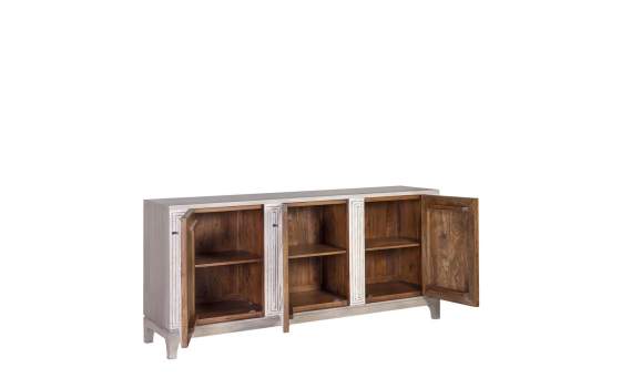Aparador Diseño Actual 3 Puertas Blanco Decape Arions