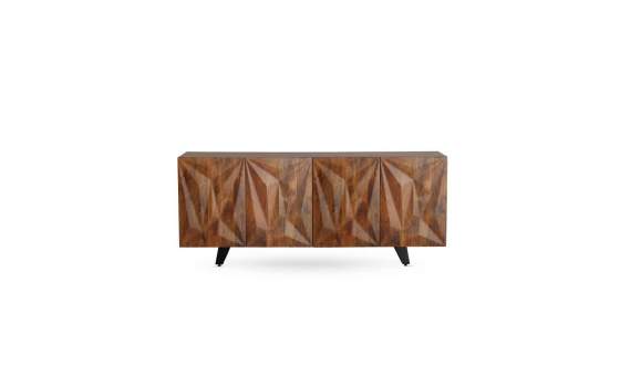 Aparador Diseño Actual 4 Puertas Madera Maciza Albelo